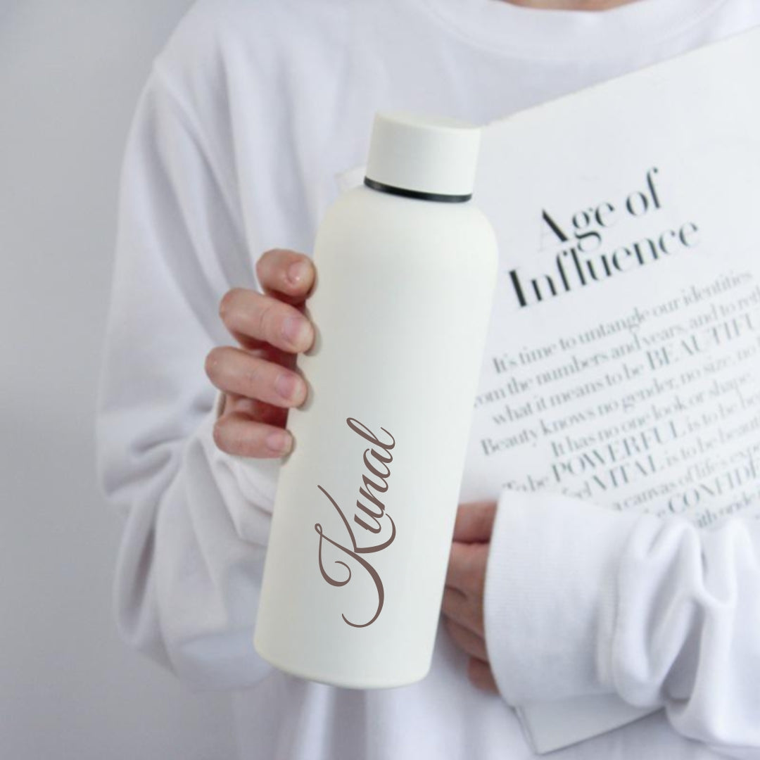 Stainless steel double walled temperature water bottle (500 ml)